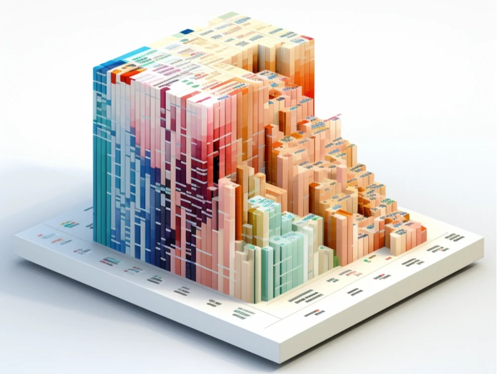 Artistic representation of a data cube.